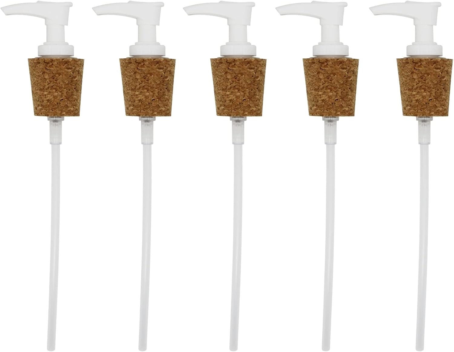 Creative Hobbies White Pump Dispenser Has Cork Stopper for Easy Press-in Fit (Pkg/5)