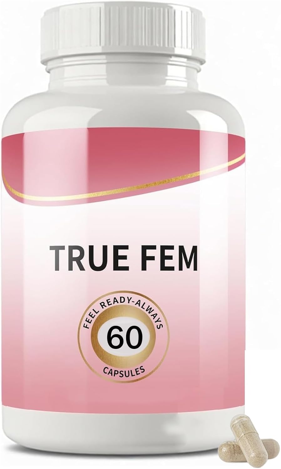 True Fem Capsules, Feminine Probiotics Vitamin Capsulas for Women 60 Count