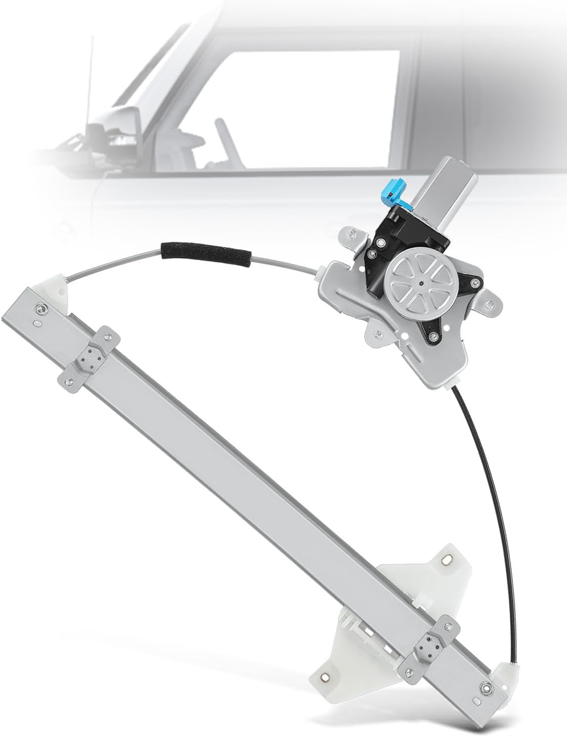 YHTAUTO Front Driver Side Power Window Regulator w/Motor for Chevy, Saturn | Compatible with Captiva Sport 2008-2015 & Vue 2008-2010, Sport Utility, 2-Pin