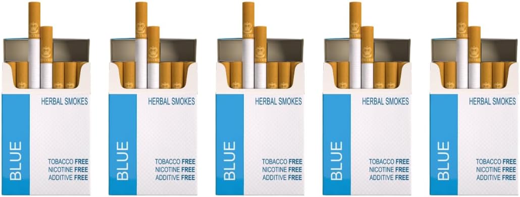 Honeyrose Blue - Tobacco & Nicotine Free Herbal Sticks, Pack of 20, Made in England