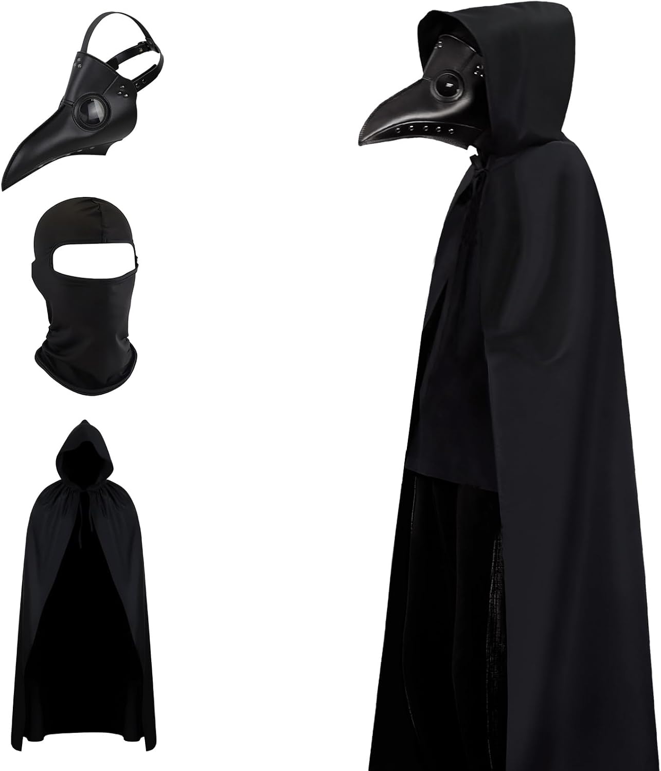 Scary Halloween Masks for Adults,Plague Doctor Mask,Scary Halloween Costumes Renaissance Dress Women or Men
