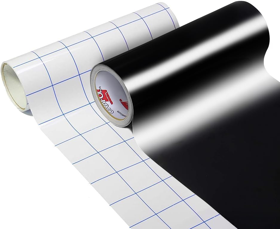 ORACAL 651 Matte Black Vinyl Roll – Perfect Vinyl for Crafts, Home Decor, Decals & Sign Making (12" x 15ft w/Transfer Paper)
