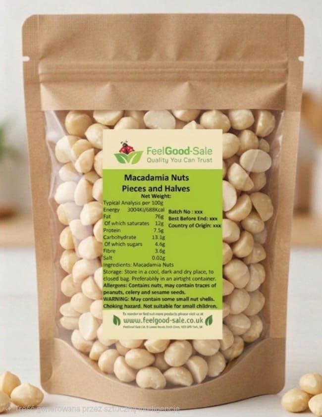 500g Macadamia Nuts Pieces - New Season
