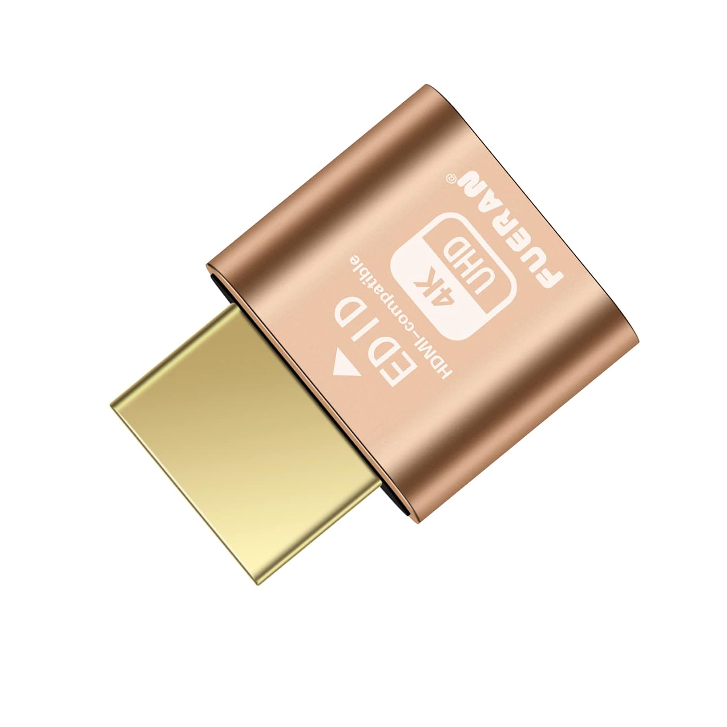 FUERAN Dummy Plug Headless Ghost Display Emulator DDC EDID Emulator Fake Display HDMI-compatible 4K@60Hz-1Pack