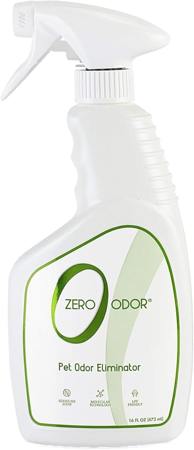 Zero Odor Pet Odor Eliminator Spray for Dog & Cat Urine, Carpet Deodorizer