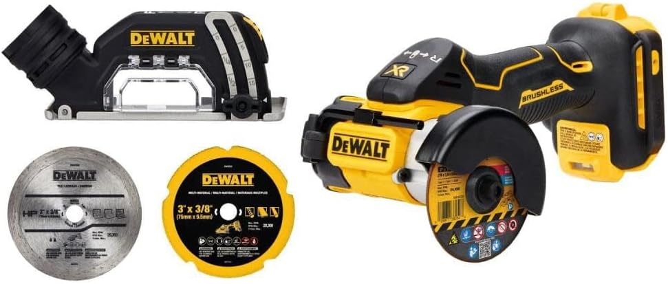 DEWALT 20V MAX Cut Off Tool, 3 in 1, Brushless, Power Through Difficult Materials, Connected LED Work Light, Bare Tool Only (DCS438B)