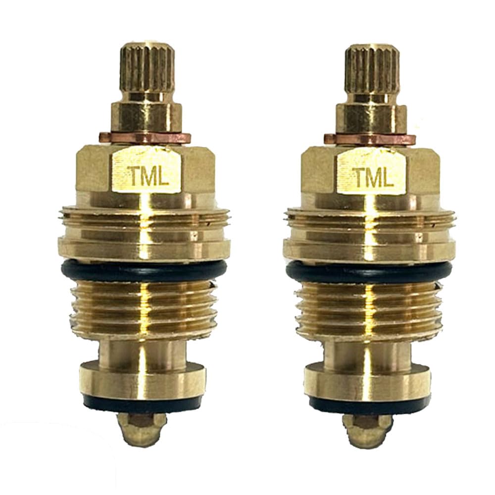2 x Standard Tap Valves Headwork Compression washer gland Valve 1/2" BSP 20 teeth