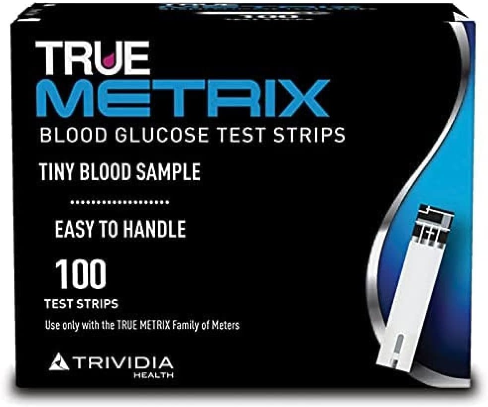 TRUE METRIX Test Strips 100 Pieces, Colourless