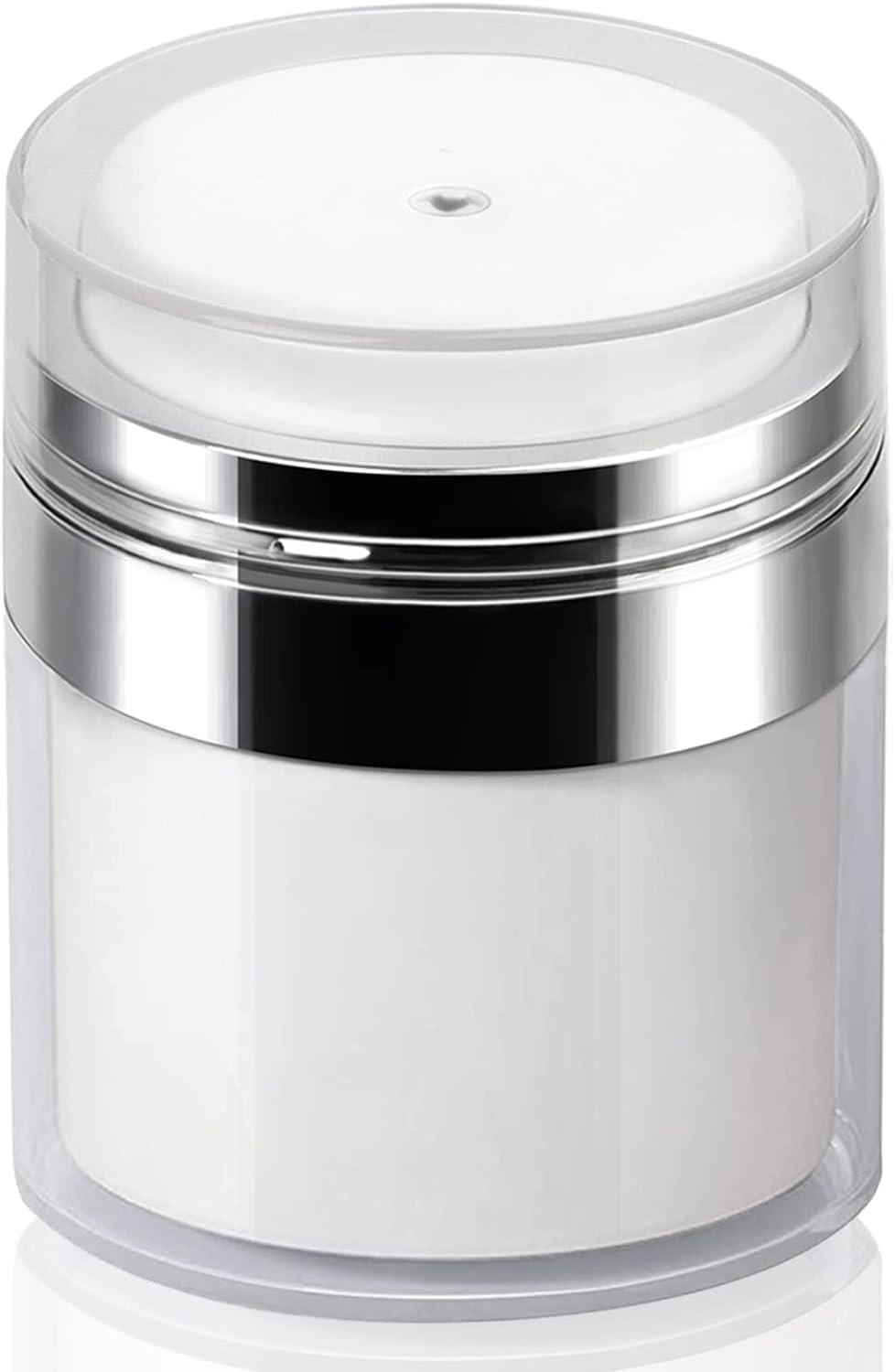 Airless Pump Jar - 0.5 Oz Air Pump Container for Cream, Pump Moisturizer Drunk Elephant Container, Empty Cream Subpackage Jar Vacuum Bottle Dispenser for Skincare Makeup Lotion