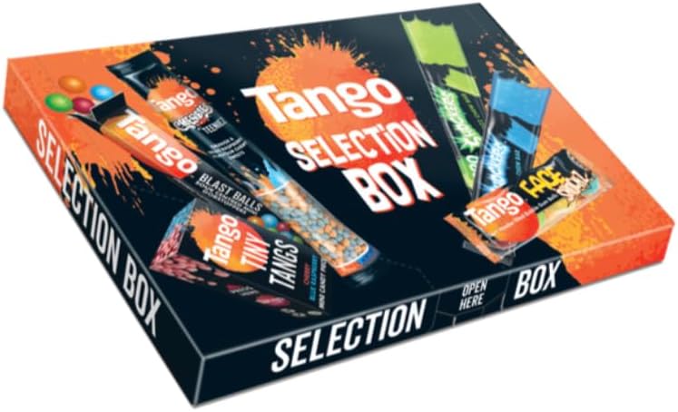 Mother's Day Gift - Tango Sweets Selection Gift Box - A Selection of Tango Favourites - Candy Dipper, Bubble Gum, Tangy Candy And Chew Bar- Gluten Free, Suitable For Vegetarians 134g