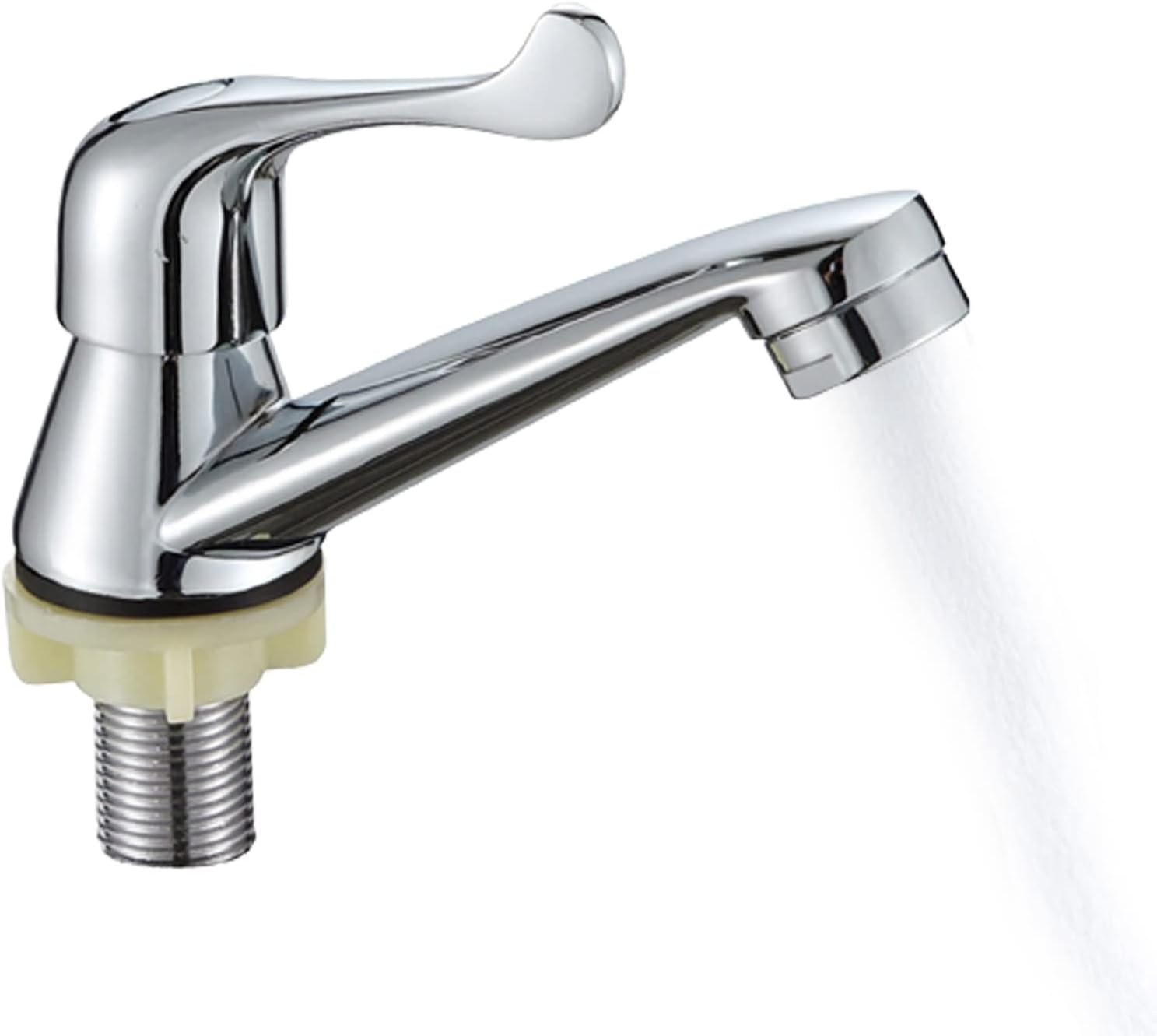 Basin Tap Single Lever Hot and Cold Mixer Lever Handle Bathroom Sink Tap for Bathroom Basin Kitchen Sink Accessories