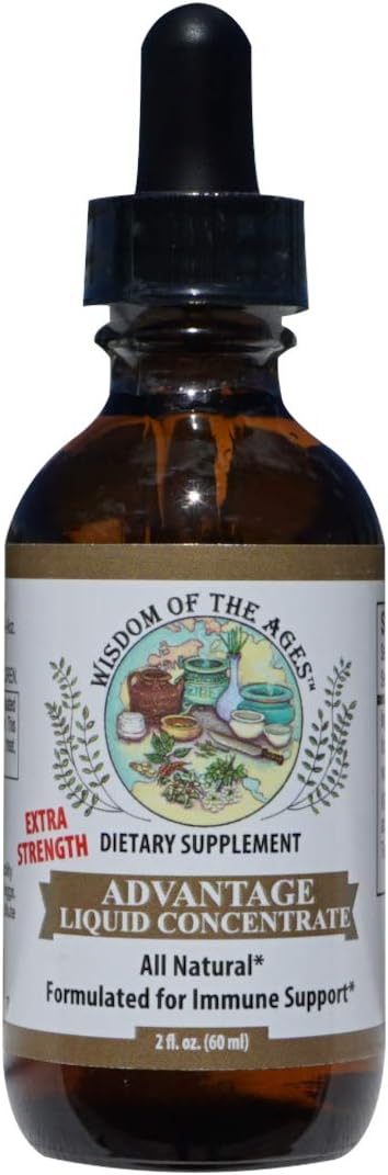 Advantage Liquid Concentrate Natural Immune Support with The Power of Grapefruit Seed Extract, Green Tea and Jasmine Tea. 2 fl oz.