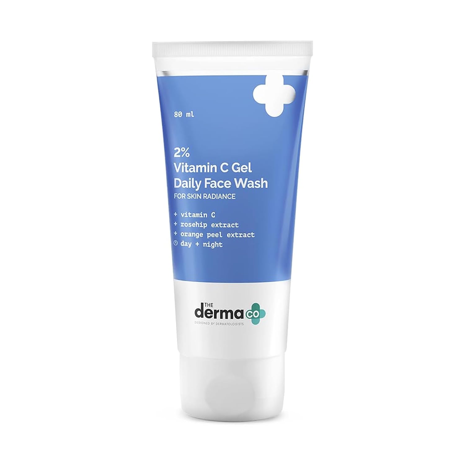 The Derma Co 2% Vitamin C Gel Daily Face Wash | 2.71 Fl Oz/80 ml