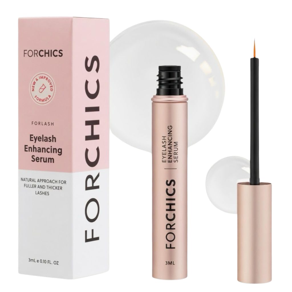 ForChics Prostaglandin-Free Eyelash Growth Serum – Real Longer, Fuller Lashes