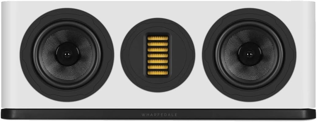 Wharfedale EVO 5.C Centre Speaker – 2‑Way Bass‑Reflex Design, Dual 5″ Kevlar Woofers & AMT Tweeter, 89 dB Sensitivity, 4 Ω Impedance (White)