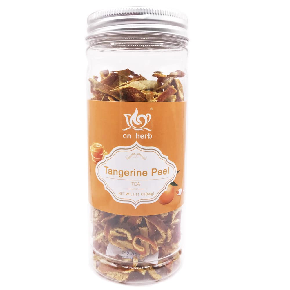 cn herb Chinese Seasoning Dried Tangerine Peel Strip Chen Pi Si 60g