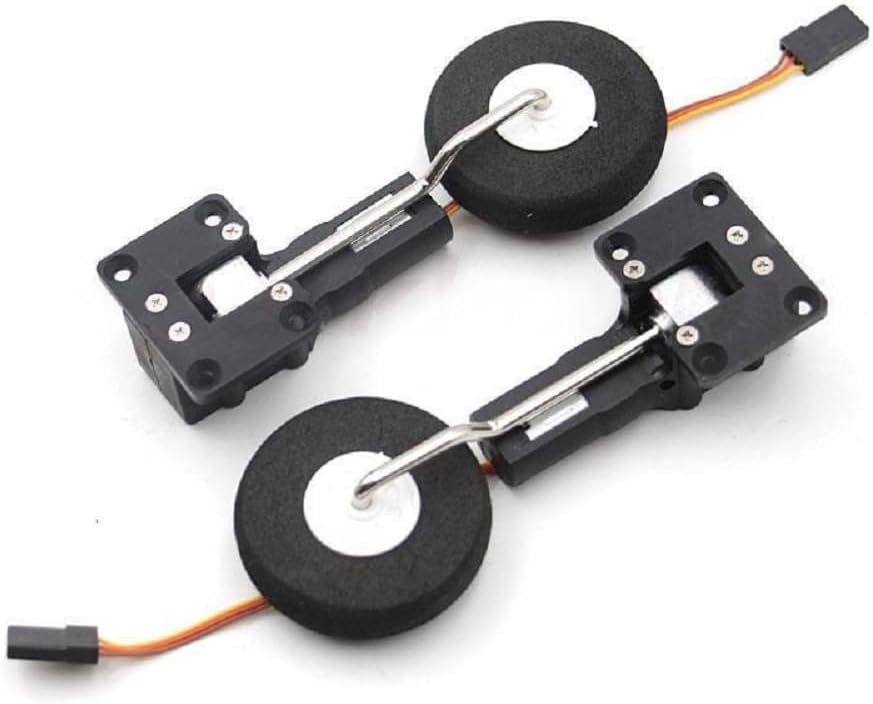 Sparkhobby Digital Servoless Metal Electronic 2kg 25g Retractable Landing Gear for RC Fixed-Wing KTK SU27 KT Board Aircraft Part (2PCS B)