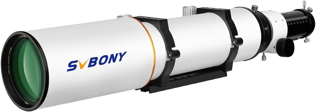 SVBONY SV503 Refractor Telescope, 102mm F7 Extra Low Dispersion Achromatic Refractor OTA, Dual-Speed Focuser, 90mm Back Focus, Telescope for Adults High Powered, for Deep Sky Planets Astrophotography