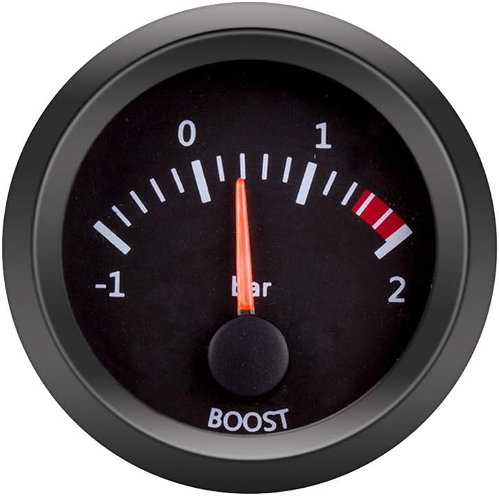 ETOPARS Universal Car Vehicle 52mm Pointer Turbo Boost Gauge Meter Kit Bar White LED Light Pointer Indicator Dail Electronic