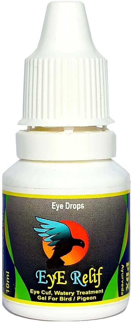 Eye Relief Drops for Birds Pigeon, Treatment for Watery Eyes and Mucus, 5-10 ml Product by Dr PDX Global (5ml)