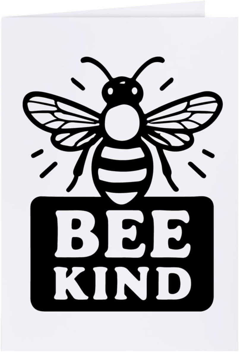 Azeeda Large (A4) 'Bee Kind' Blank Greeting Card (GC00080158)