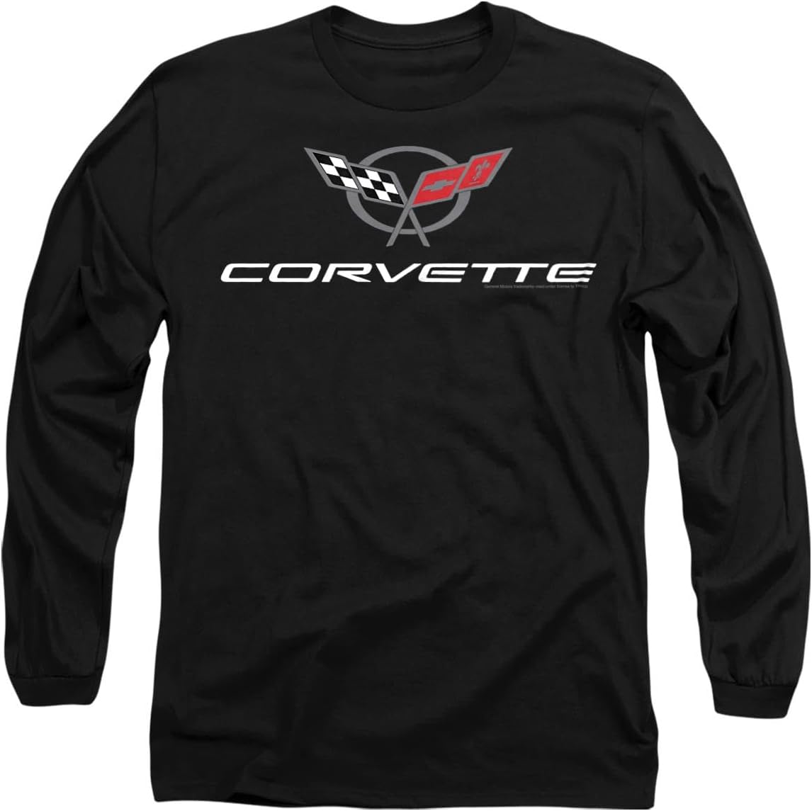 Popfunk Chevy Corvette Chevrolet Vintage GM Car Logo Long-Sleeve T-Shirt