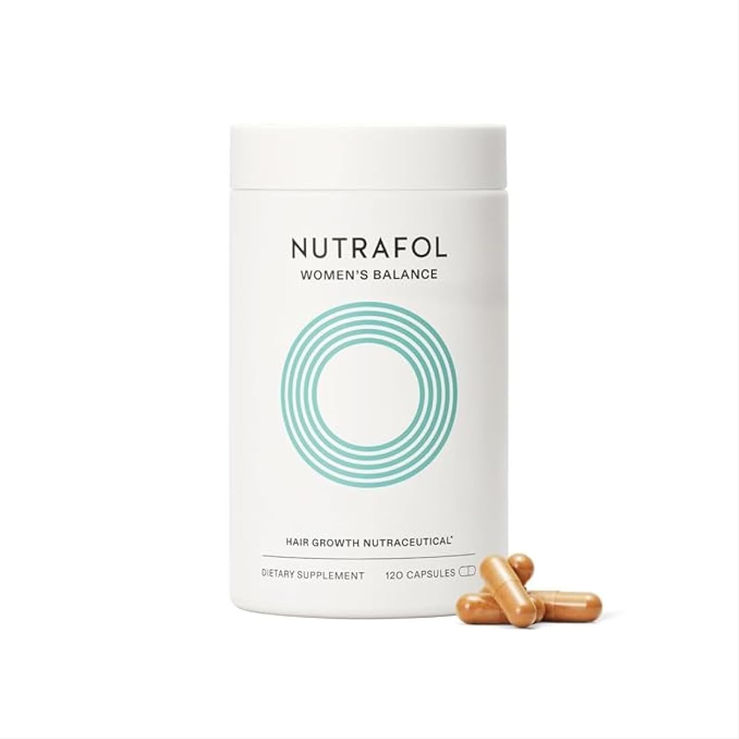 Nutrafol Women's Balance Hair Growth Supplements, Dermatologist Recommended, Ages 45 and Up, Clinically Proven for Visibly Thicker Hair and Scalp Coverage - 2 Month Supply, Pack of 2