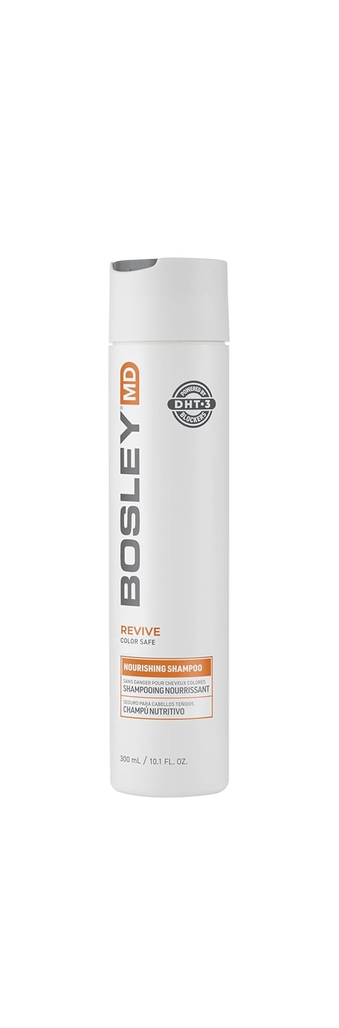 BosRevive Nourishing Shampoo for Noticeably Thinning Hair (Color Safe) – DHT Blocker, Sulfate-Free, Vegan Formula with Biotin, Saw Palmetto & Rosemary – Strengthens & Volumizes – 10.1 Fl Oz