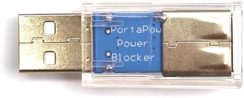 PortaPow USB Power Blocker - Stops Charging, Allows Data (Single Pack)