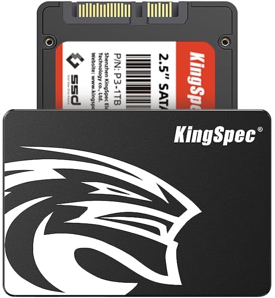 KingSpec 512GB SATA SSD 3D NAND Flash, 2.5 Inch SATA 3 Internal Solid State Drive up to 560MB/s, Compatible with Desktop/Laptop / PS4