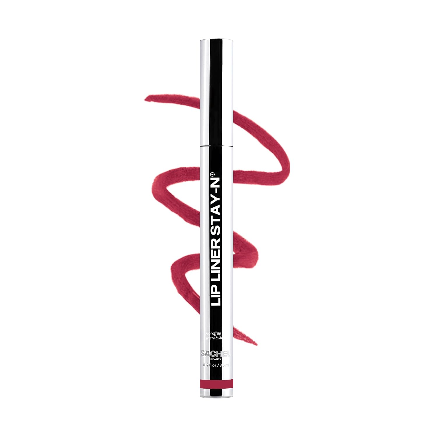 Sacheu Lip Liner STAY-N Peel Off Lip Stain — Long Lasting Waterproof Lip Tint with Hyaluronic Acid & Vitamin E — Transfer Proof Matte Finish, Vegan & Cruelty-Free (Sweet Talk)
