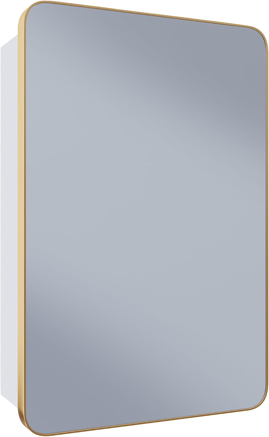 Swiss Madison Pierre 20 x 30 Rectangle Recessed/Wall Mount Medicine Cabinet with Mirror in Brushed Gold