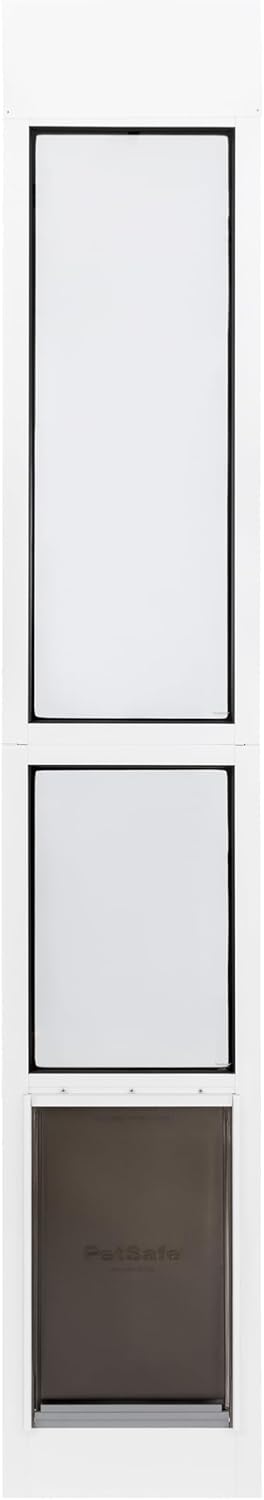 PetSafe Extreme Weather Sliding Glass Pet Door - Energy Efficient Entry for Dogs & Cats - Triple Flap with Magnetic Seal - Durable Aluminum Frame - Easy Install - Large