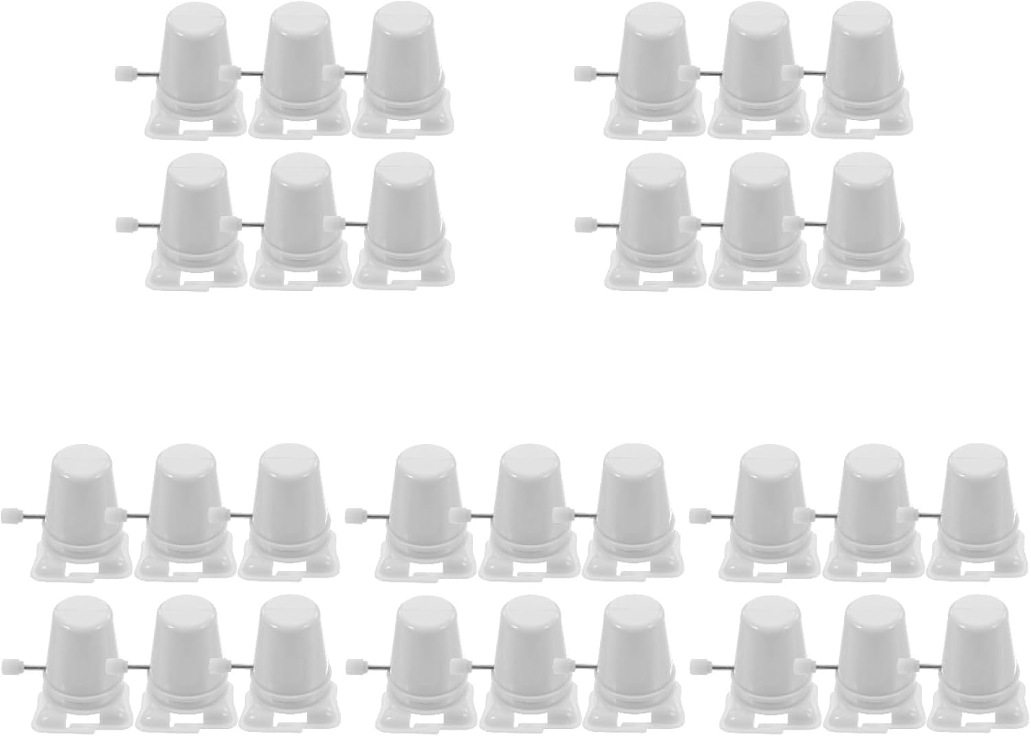 Totority Clockwork Legged Robot 30 Pcs Stocking Stuffers Kid Toys Wind up Toy Movement Replaceable Mechanism House Mini Toy Childrens Toys Toy Accessory Plastic White Household Walker