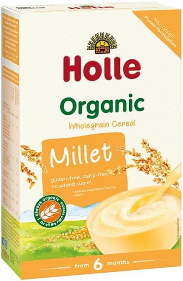 Holle Organic Wholegrain Cereal Millet, pack of 6
