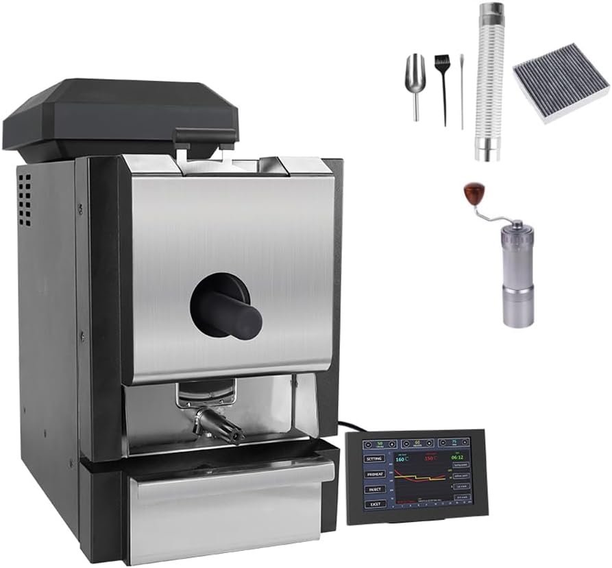 Second Generation Coffee Roaster, Dual Control System Professional Version, Professional Coffee Bean Roasting Machine with LCD Screen