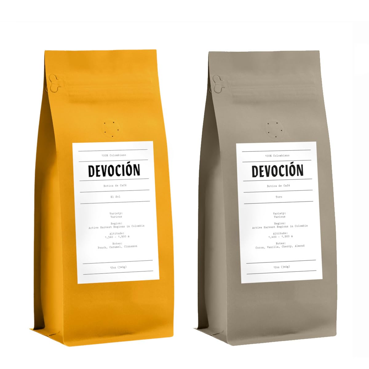 Bean Box Coffee Sampler - Explore Colombia, 2-Pack, Whole Bean, Gourmet Coffee