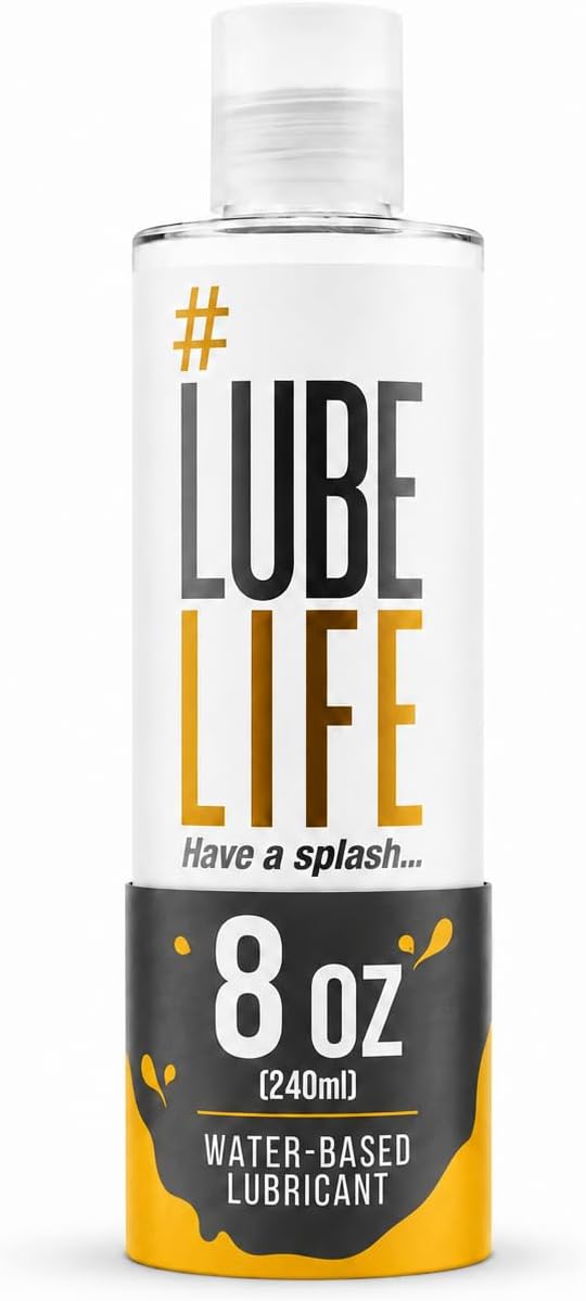 LUBELIFE Water-Based Lube – Personal Lubricant for Men, Women & Couples, Travel Size, Non-Staining, Easy Clean-Up, Toy-Safe, 8 Fl Oz