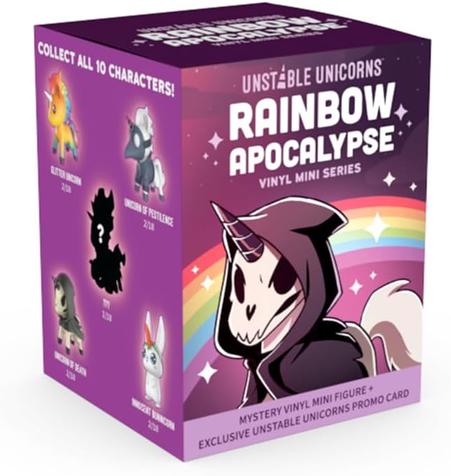 Unstable Unicorns Vinyl Mini Figures Series Mystery Blind Box - Rainbow Apocalypse