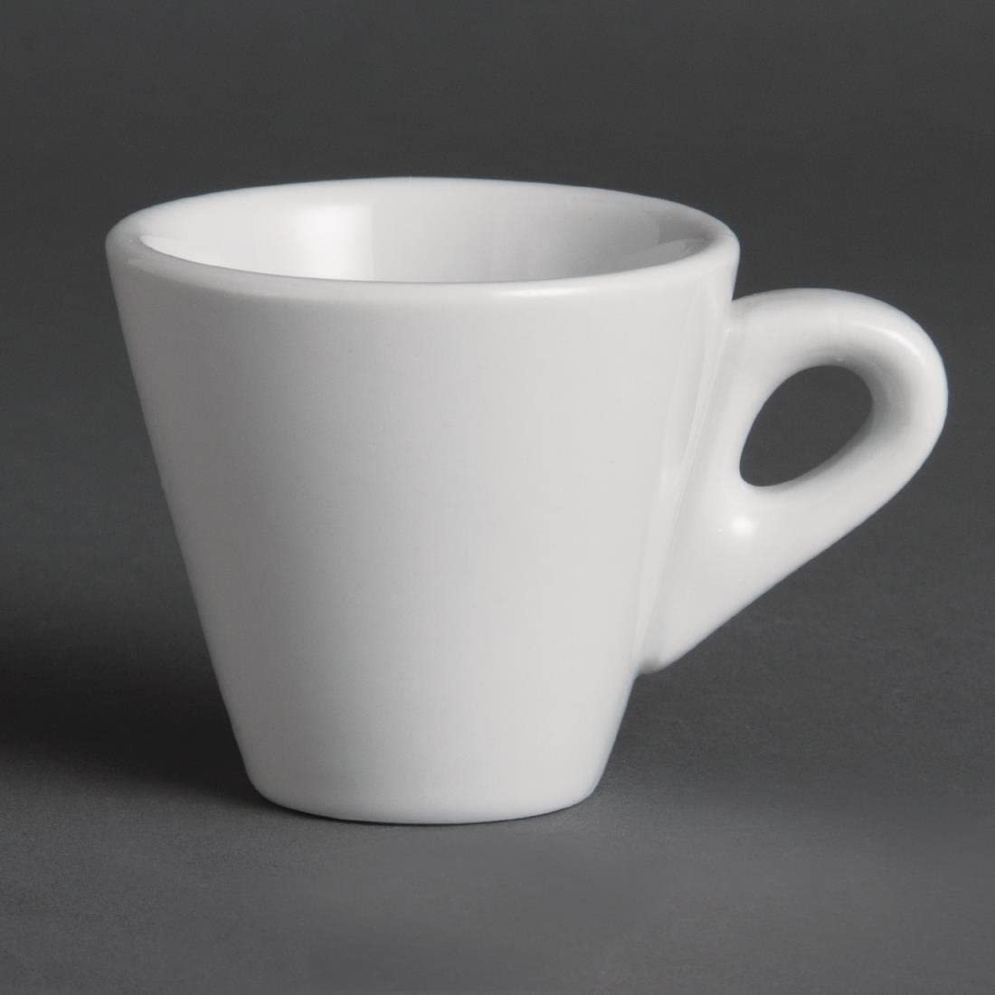 Olympia Whiteware Conical Espresso Cups 60ml (Pack of 12), White