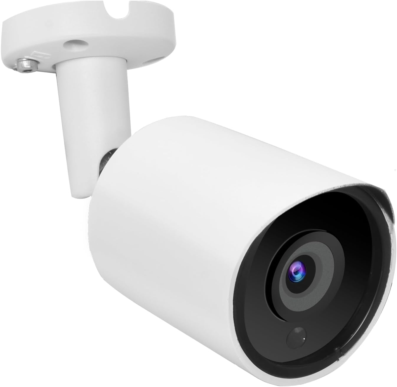 5MP PoE IP Security Camera, H.265 Bullet IP Camera with 105° Wide Angle, 2.8mm Lens, 80ft Night Vision, Compatible with Third-Party NVRs and Software (White)