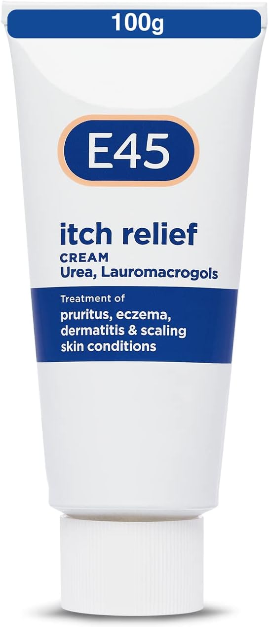 E45 Itch Relief Cream 100g – Anti Itch Cream for Skin Irritation – Non-Greasy E45 Cream to Relieve Itching – Eczema Dermatitis Cream – Instantly Soothes and Calms Skin