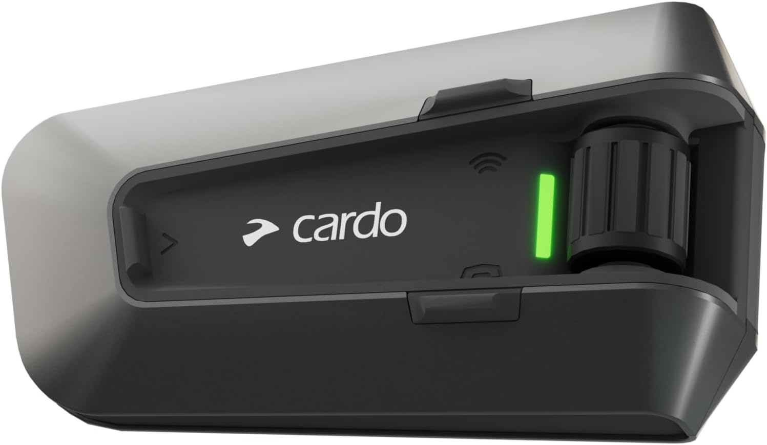 CARDO PT200001 Packtalk Edge Motorcycle Bluetooth Communication System Headset Intercom - Single Pack, Black