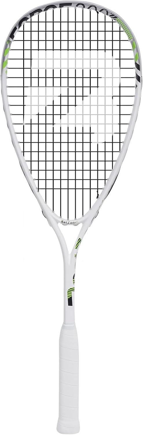 BatZoom Beginner Squash Racket – Durable Training Racquet for Adults, Pre-Strung with Comfortable Grip & Shock Absorption - Includes Carrying Bag