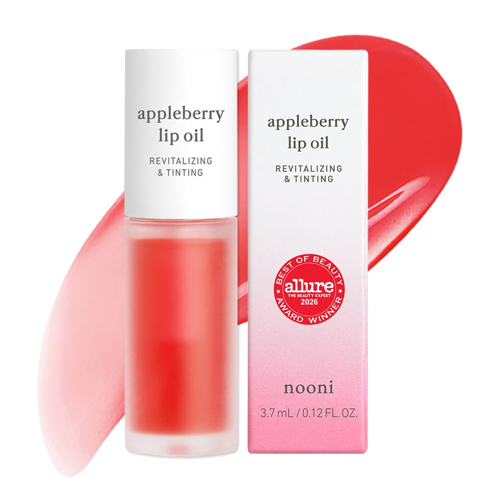 NOONI Korean Lip Oil - Appleberry - pH Color-Changing Plumping Lip Gloss
