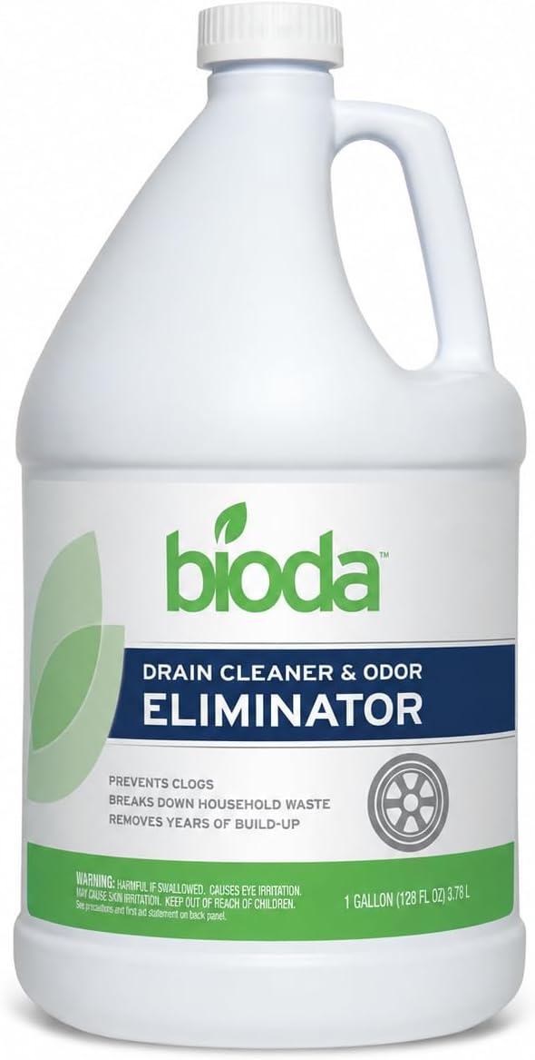 Bioda Professional Strength Drain Cleaner, Septic Safe, 1 Gallon
