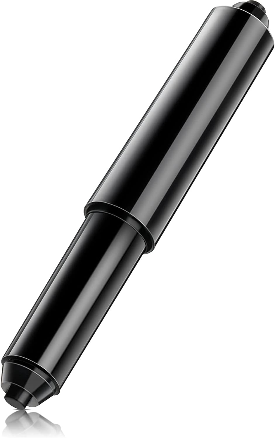 Toilet Paper Holder Roller Replacement Plastic Spring Loaded Chrome, 1 Piece Black