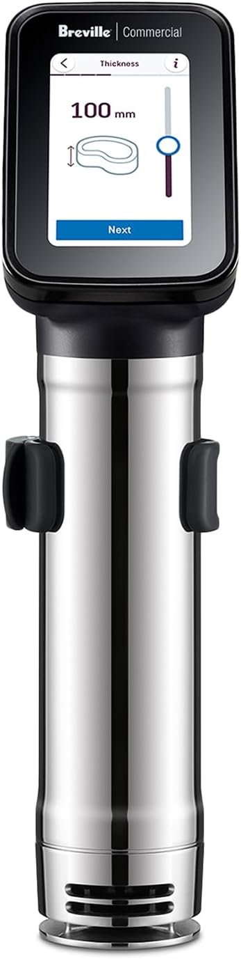 Breville Commercial CSV700PSS HydroPro Sous Vide, Polished Stainless Steel | Commercial-grade precision immersion circulator with built-in cooking guide and quick, powerful heat up