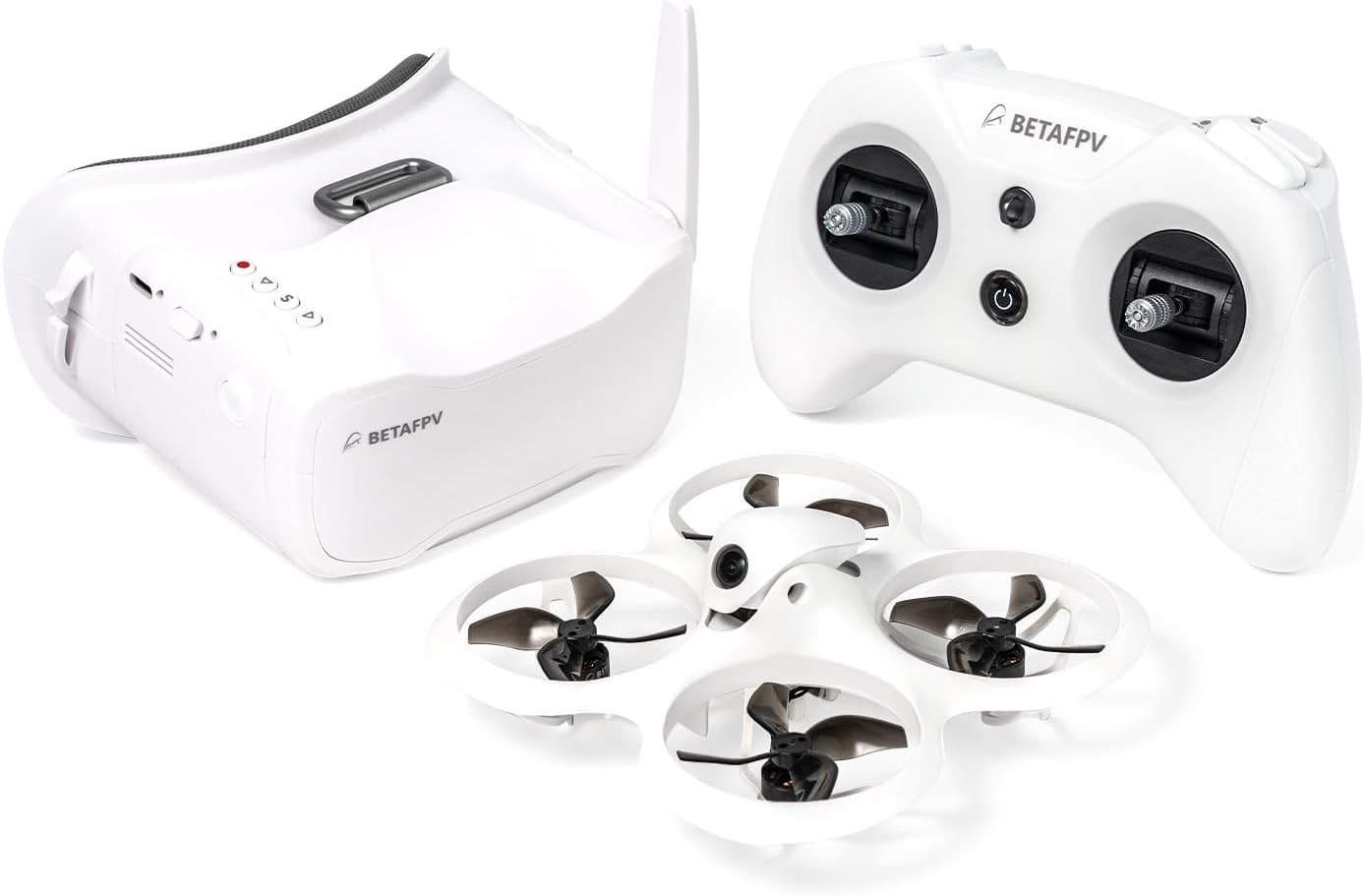 BETAFPV Cetus X FPV Kit Cetus Frsky D8 FC Version, with LiteRadio 3 Transmitter, VR03 Goggles with DVR Recording Function, BT2.0 450mAh 1S Battery, 2S Power RTF Kit for FPV Beginners Indoor Outdoor