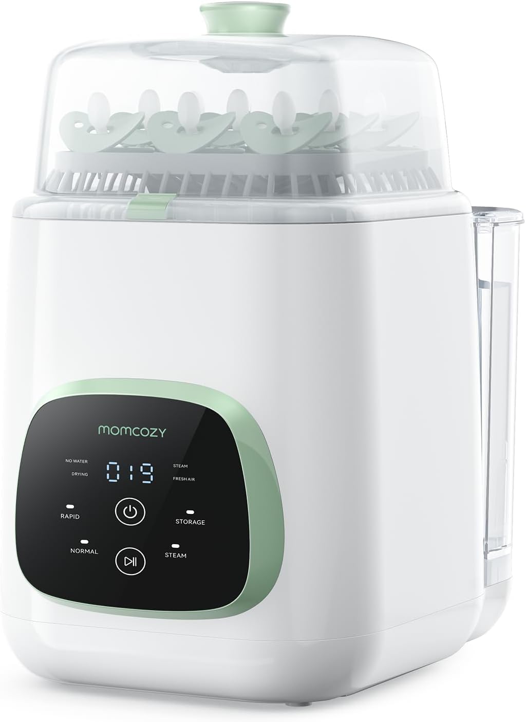 Momcozy KleanPal Pro All-in-One Bottle Washer, Sterilizer & Dryer - White | 9 Cleaning Modes Baby Bottle Washer for Bottles, Pump Parts & Baby Essentials, Time-Saving & Hands-Free, 26 Spray Jets